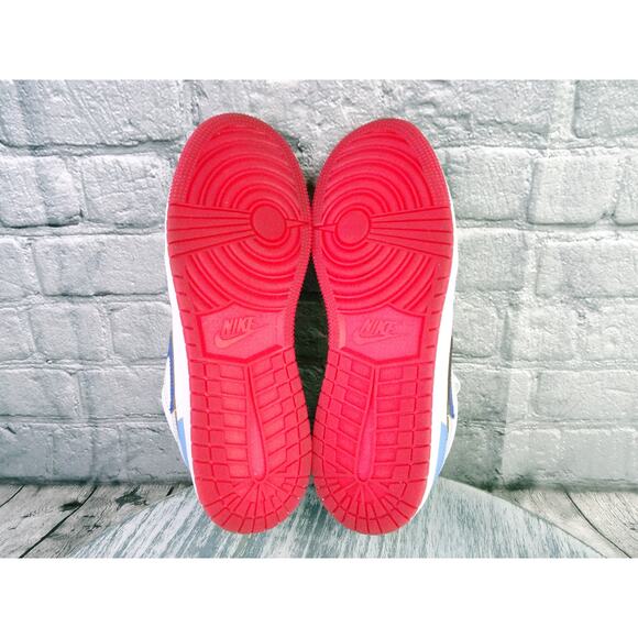 Air Jordan 1 Low SE GS White/Game Royal-White Youth 7Y Women 8.5 VNDS Excellent - Picture 9 of 16